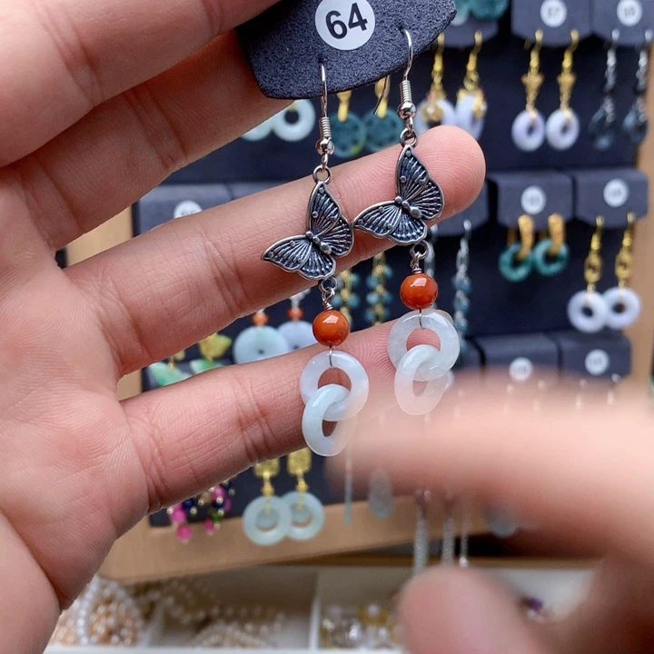 未镶嵌翡翠耳饰耳饰