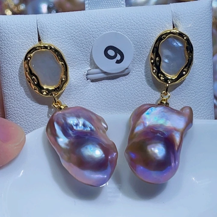 淡水珍珠耳饰未镶嵌