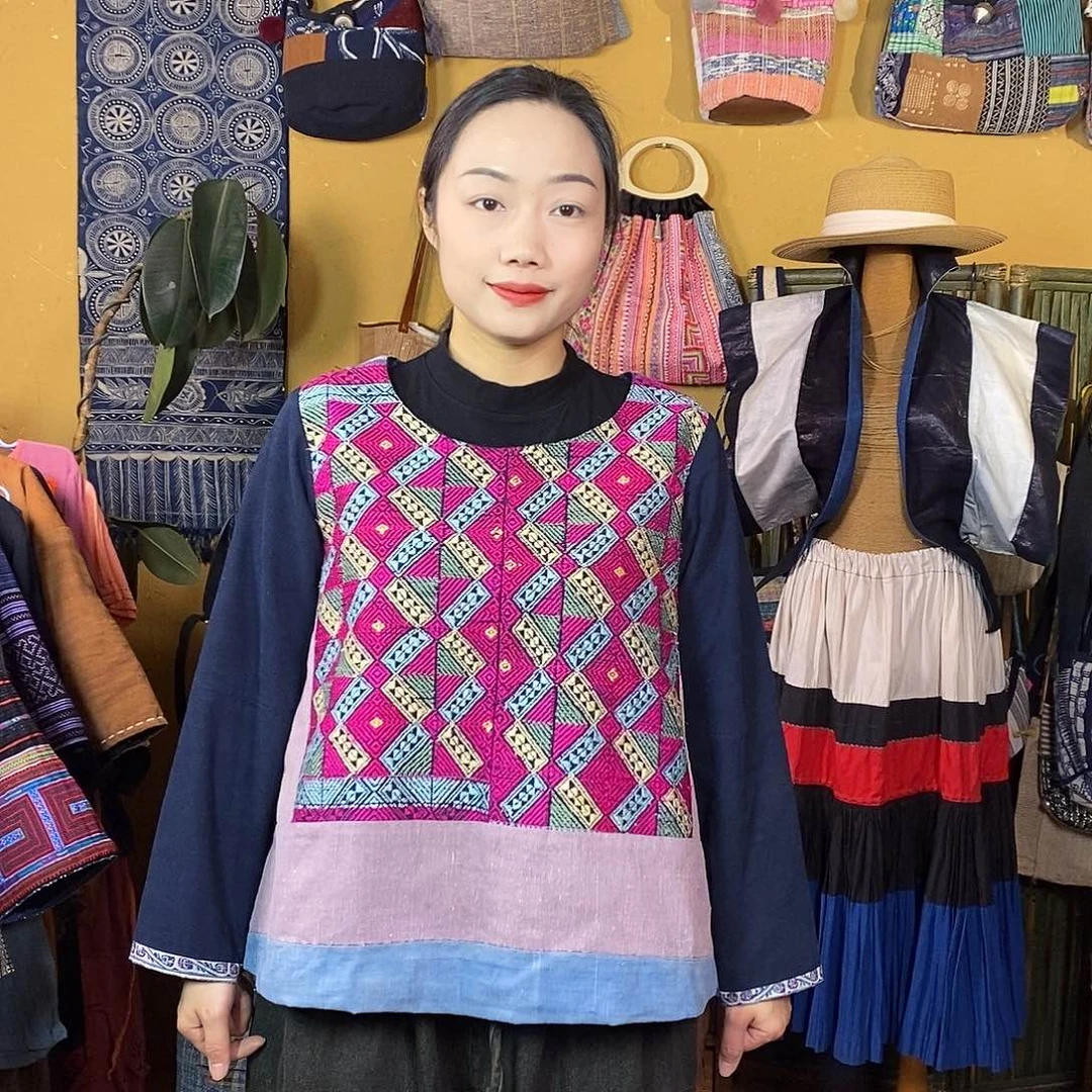 织绣手工制作织锦上衣