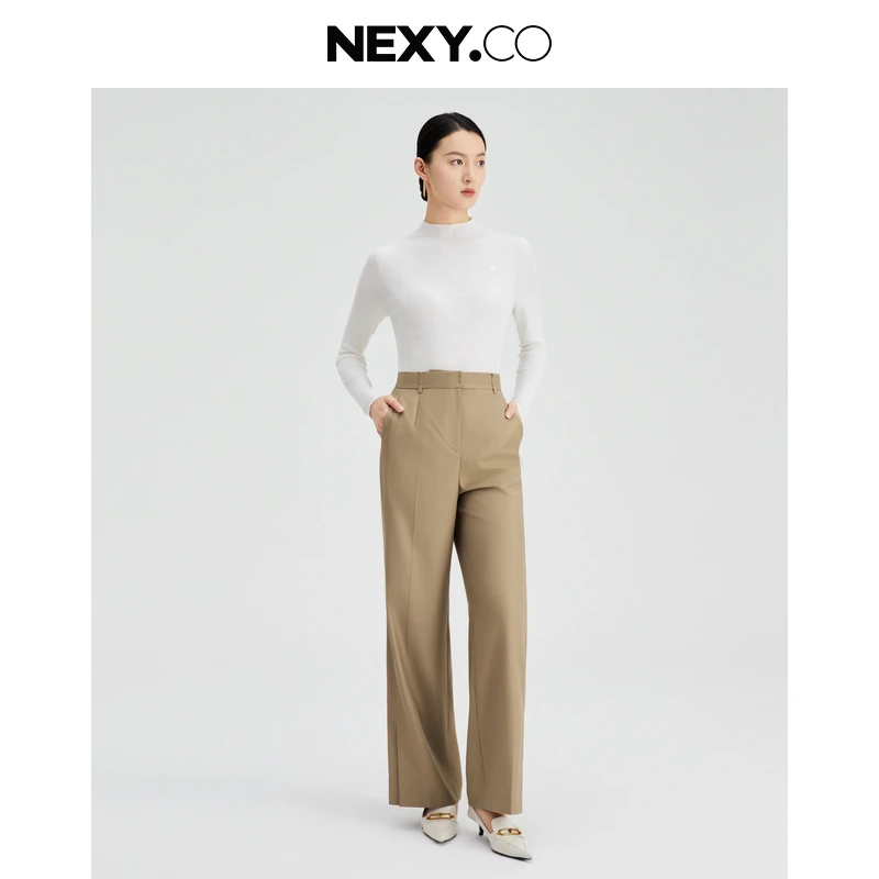 【晨粉专享价】NEXY.CO/奈蔻修身纯色打底羊毛衫
