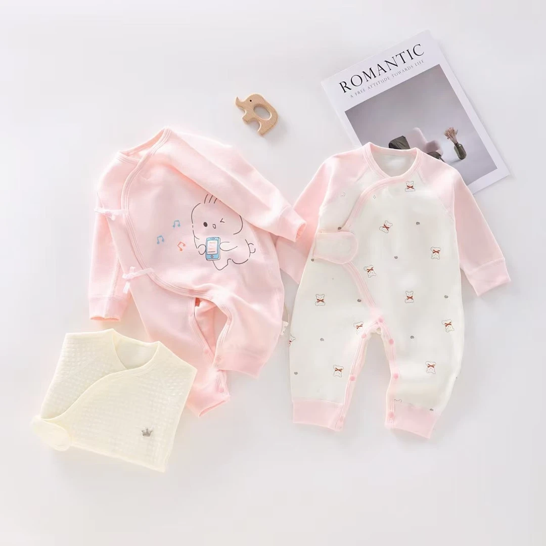 （四季款组合601-800）婴幼儿连体衣蝴蝶衣哈衣纯棉长袖婴儿新生儿