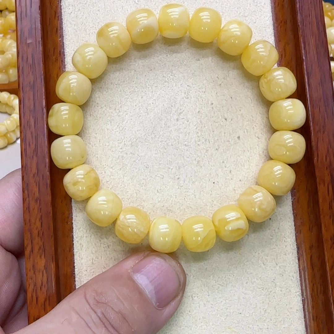 蜜蜡未镶嵌手链蜜蜡手串