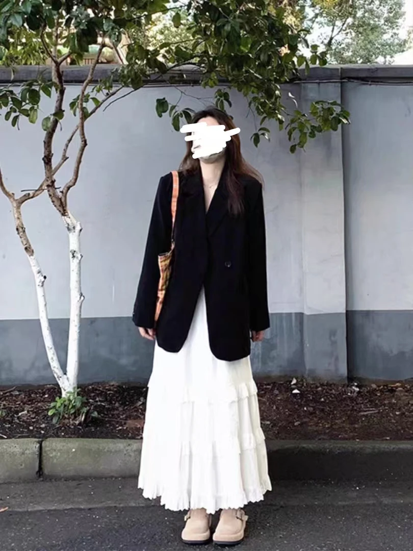 萌萌【西服】春季新款时尚气质洋气西服+半身裙/99235裙99233西