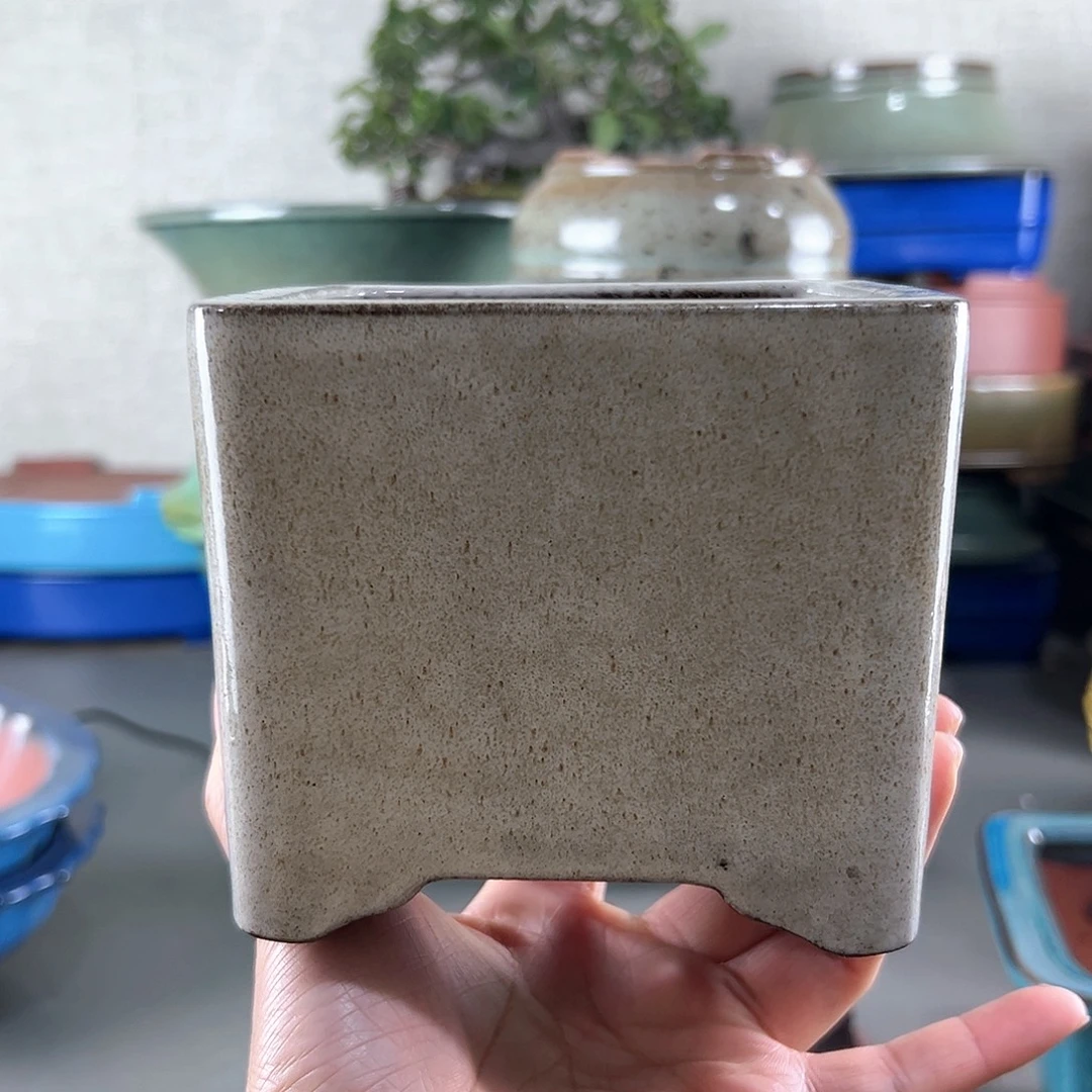 釉盆一只12*10盆子