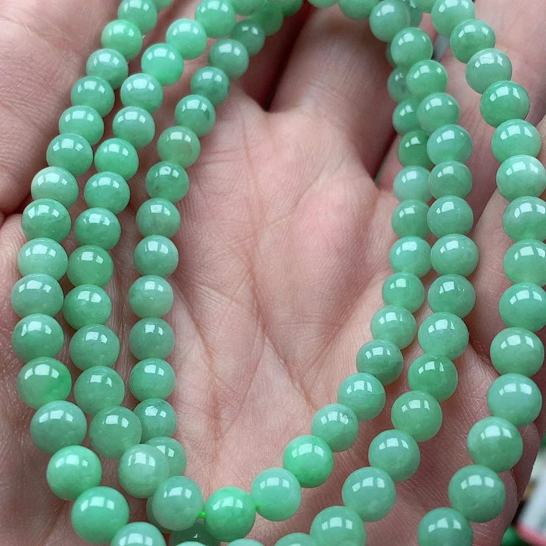 翡翠未镶嵌毛衣链翡翠