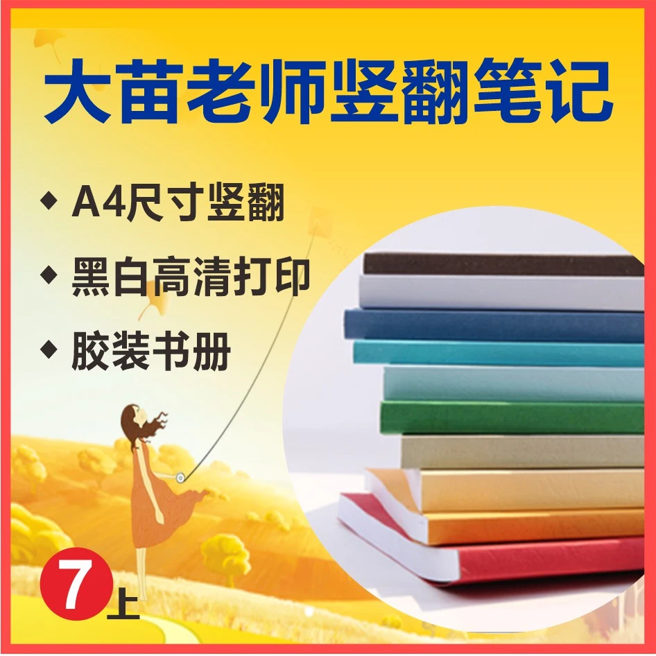 大苗-A4高档黑白彩色打孔本册信签到印刷纸品装订20/167/2-