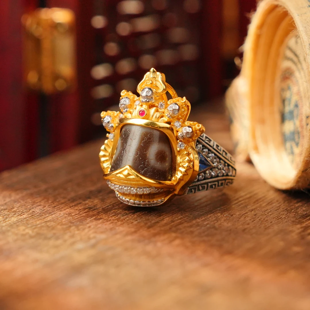 925银戒指 尸陀林主戒指LWF025035