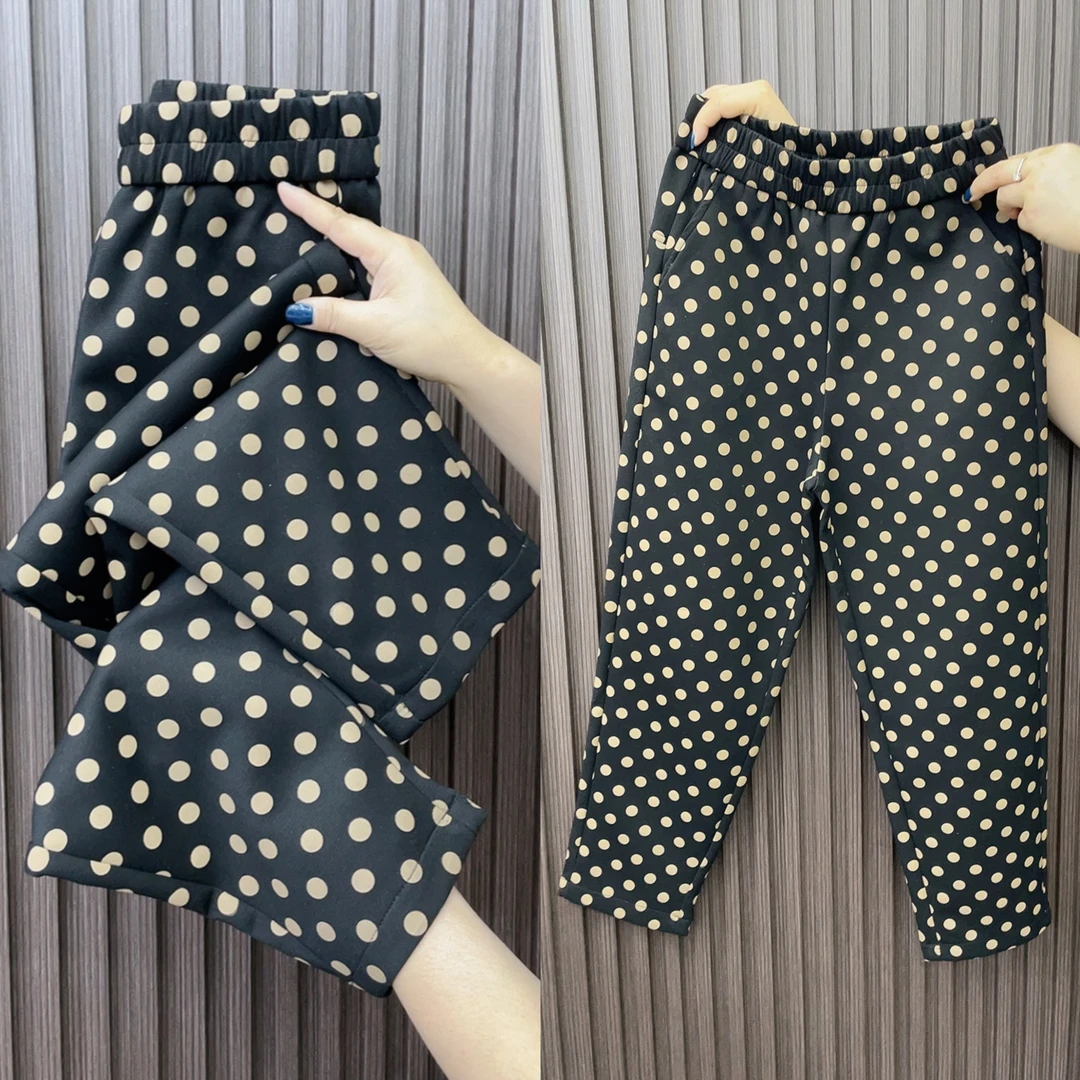 309新款时尚舒适波点萝卜春夏季遮肉薄款气质大码显瘦宽松小个子