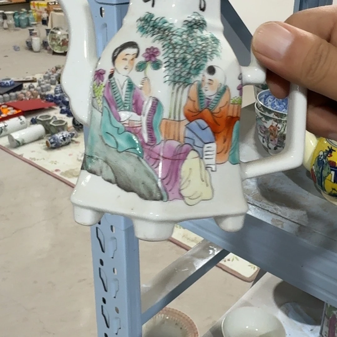 瓷片摆件手绘瓷器全部处理