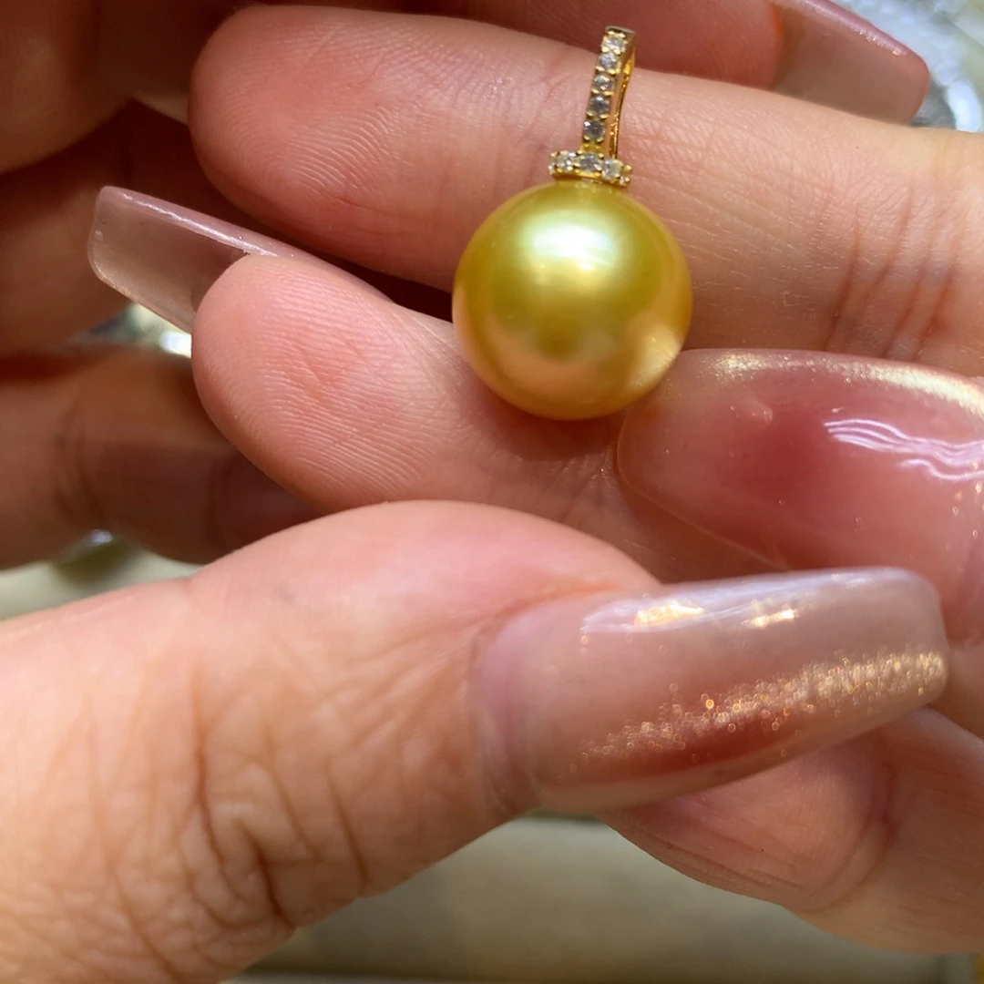 颈饰银S925镶嵌海水珍珠