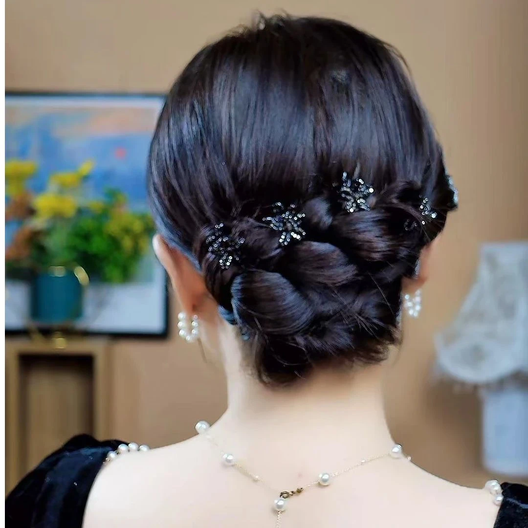 小发夹女新款水钻刘海侧边夹小巧精致前额公主夹高级感小抓夹头饰