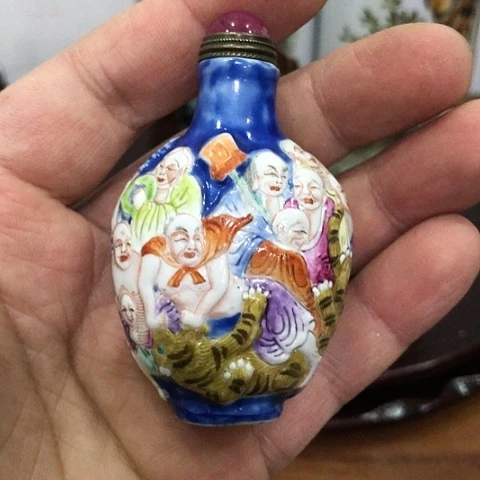【闪购商品】瓶西陶瓷陶瓷艺术瓷器手工手绘工艺陶瓷瓶壶瓶
