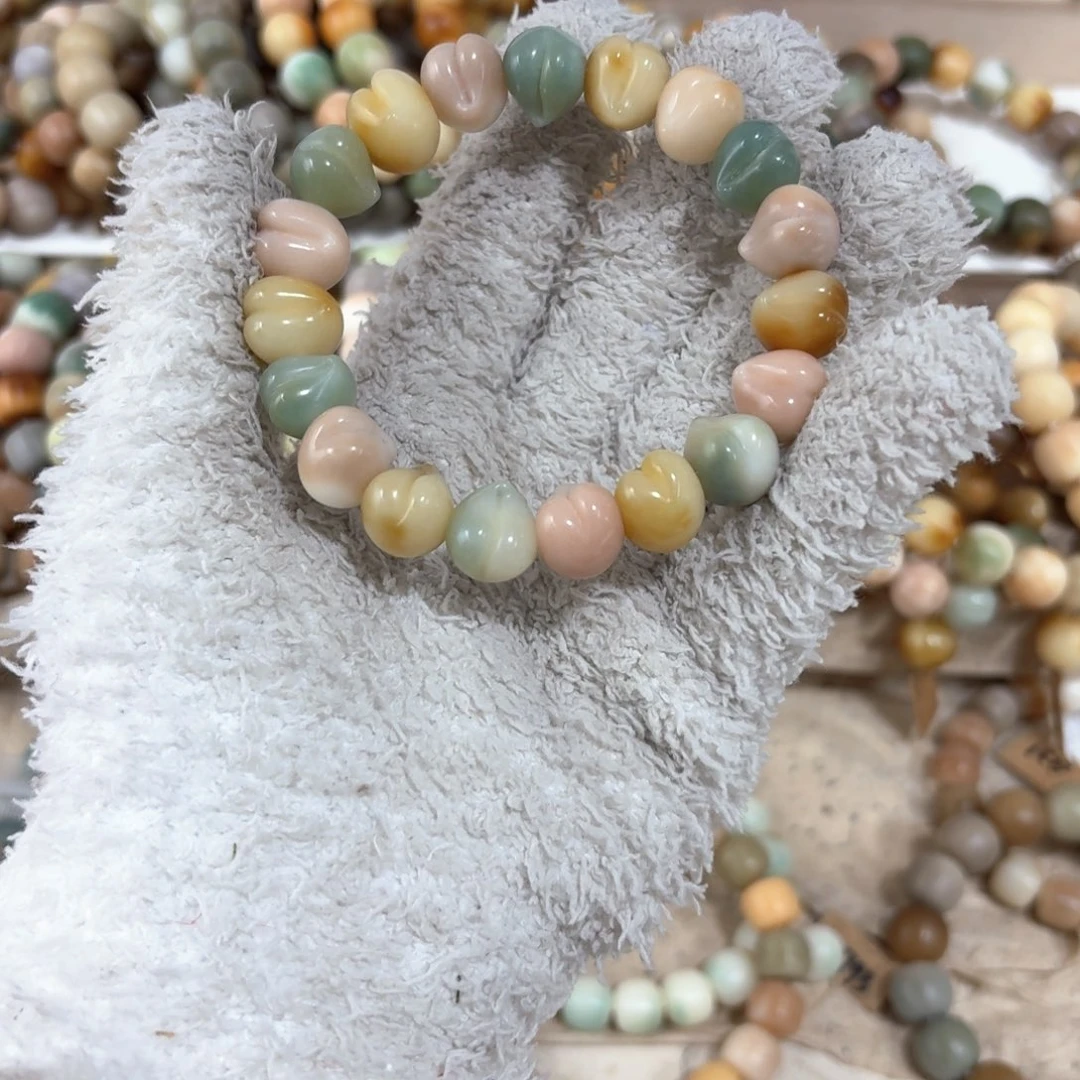 菩提根/象牙果吊坠桃子 20卡13