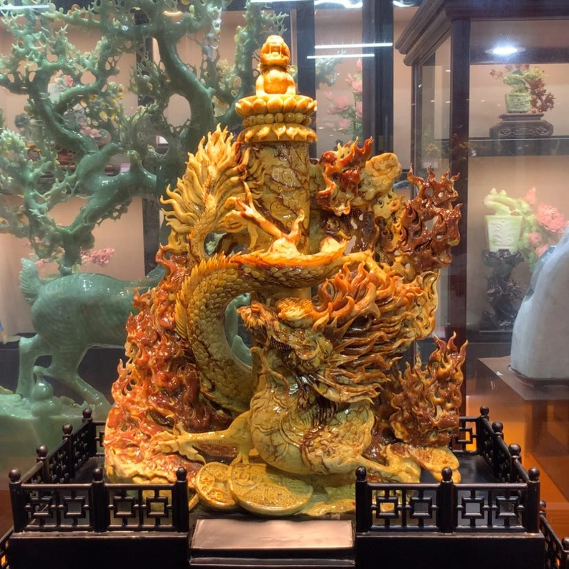 【闪购商品】未镶嵌蛇纹石玉摆件覆膜