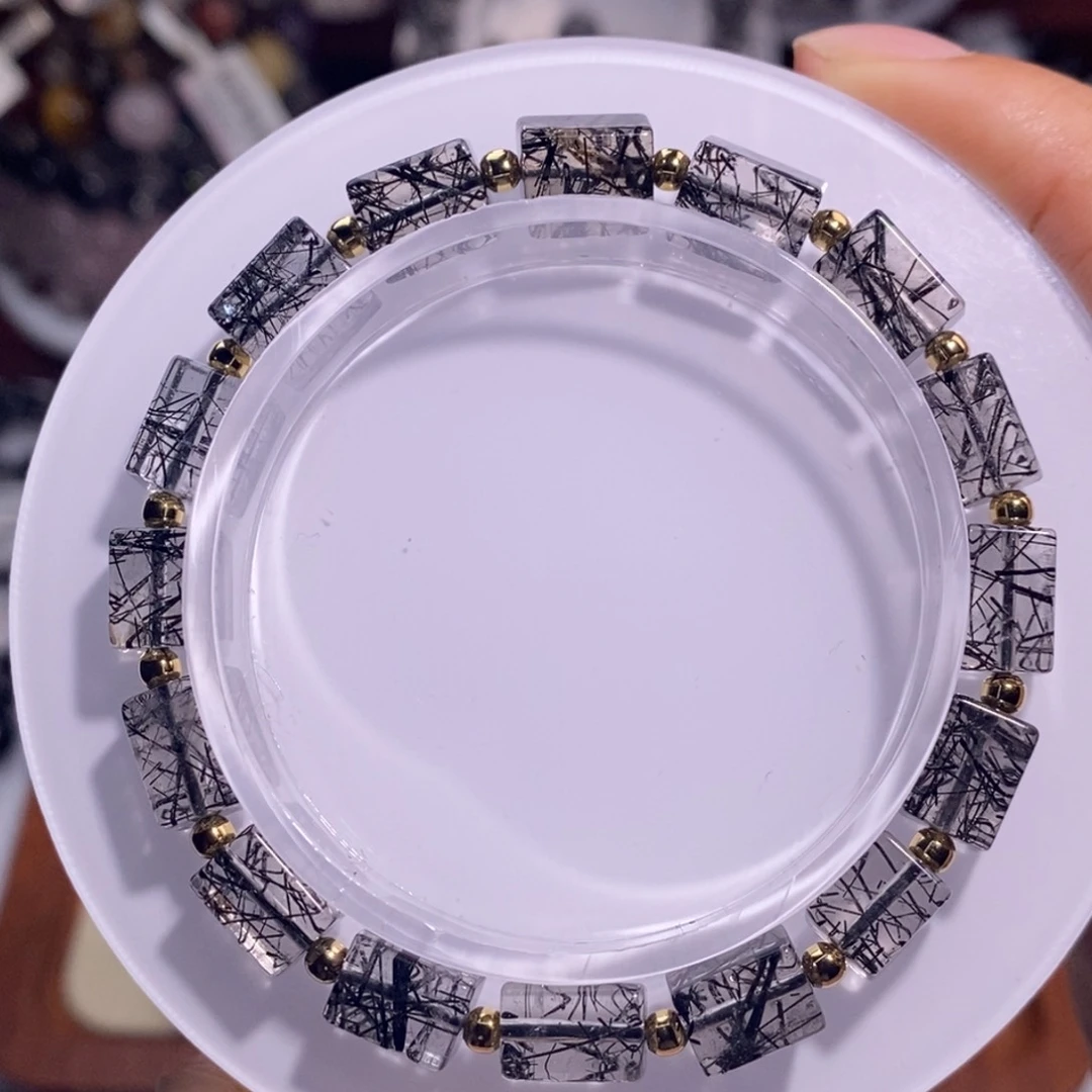 水晶手链未镶嵌小方糖手链一物一图6-9