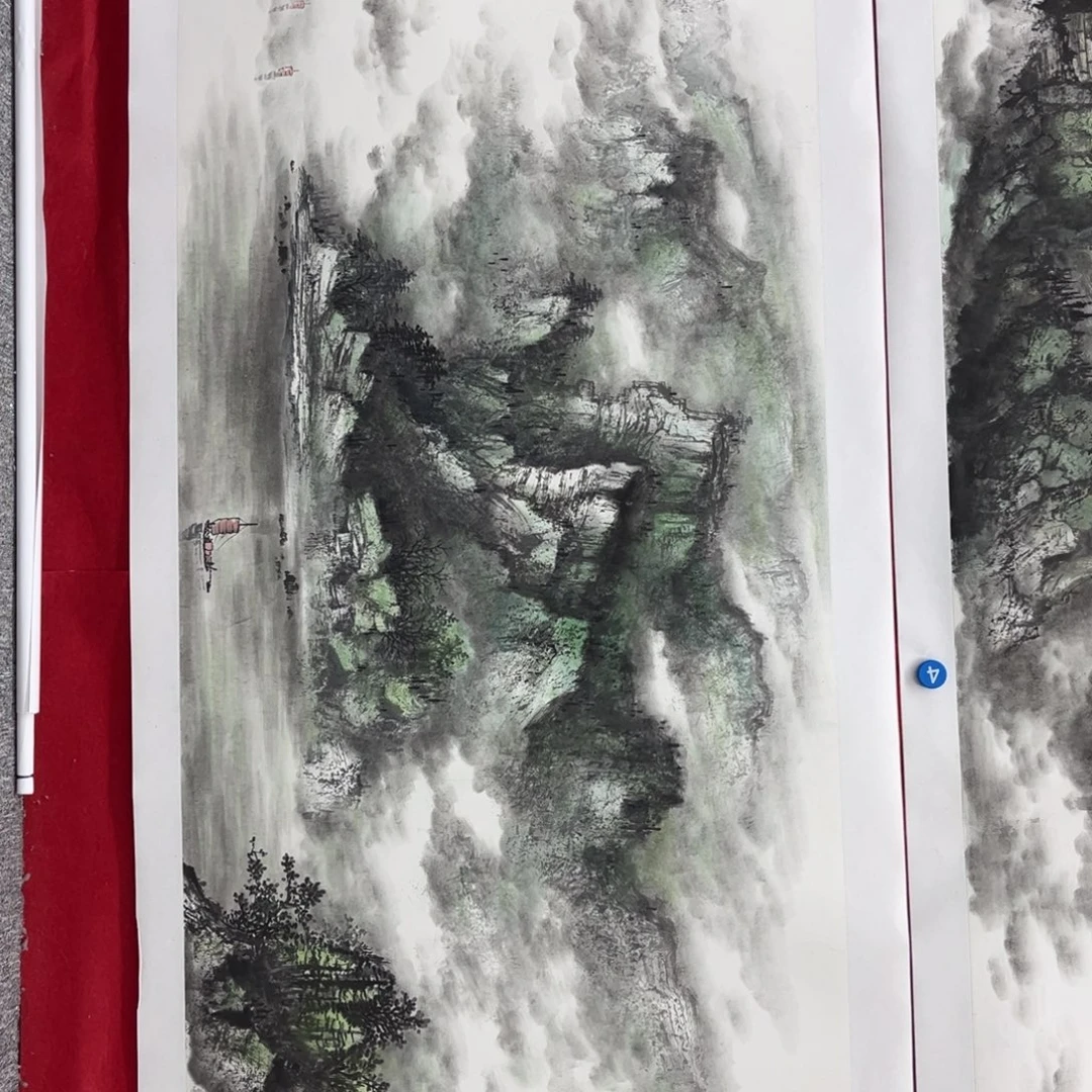 国画绘画作品多次参加