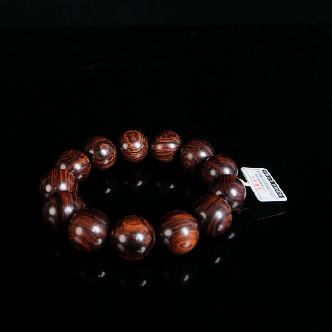 DY-B8951 海南黄花梨沉水大黑线手串 1.8cm 44.97g