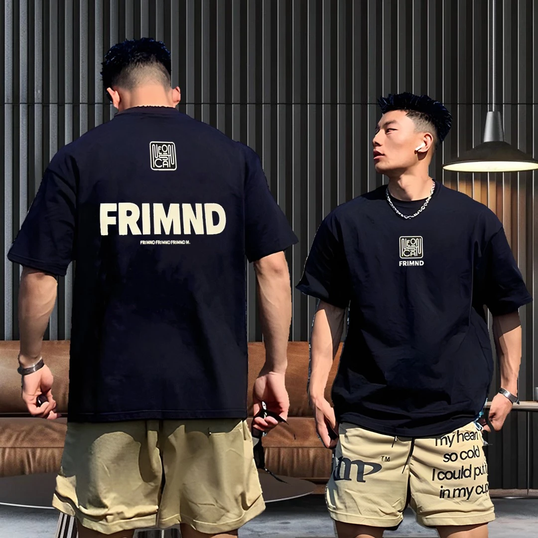 特大码300斤高级感纯棉短袖T恤男夏季新款印花潮牌休闲男装上衣