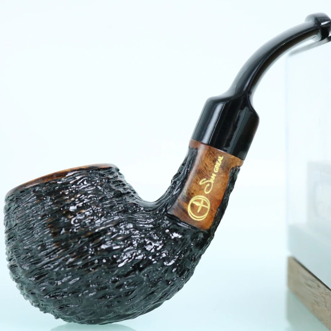 意大利Sangreal皮革质感原木色小河豚弯斗