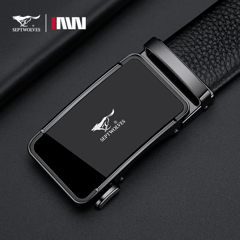 七匹狼皮带男士2024新款真皮高档牛皮裤带送老公爸爸生日礼物腰带