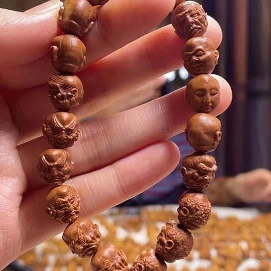 橄榄核手串/手链龙纹桃核