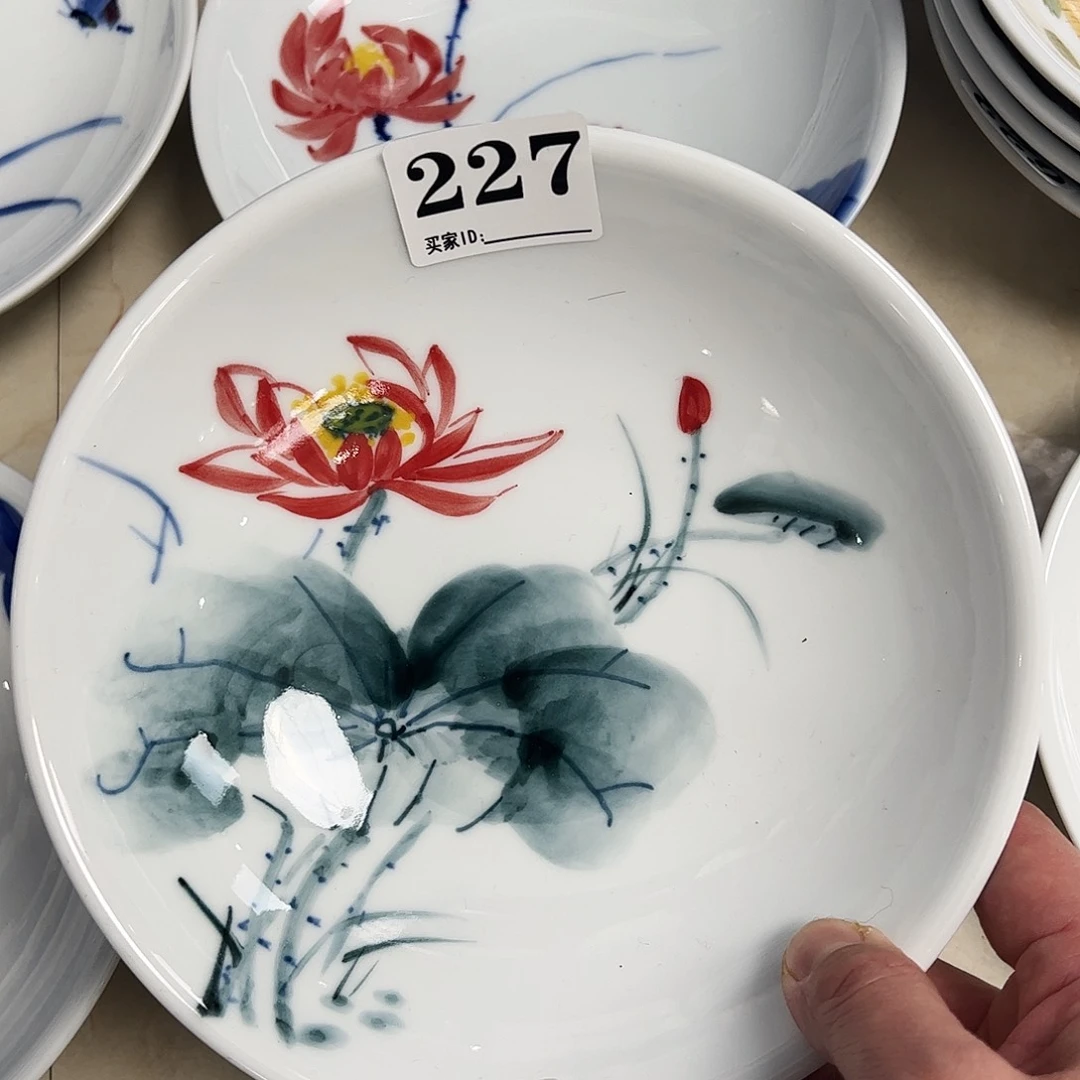 瓷片景德镇陶瓷手工手绘制作