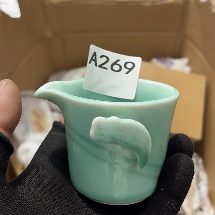 瓷片茶摆件工艺品摆件666