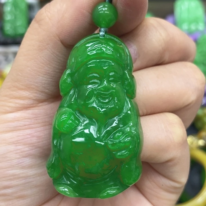 翡翠未镶嵌颈饰项链15