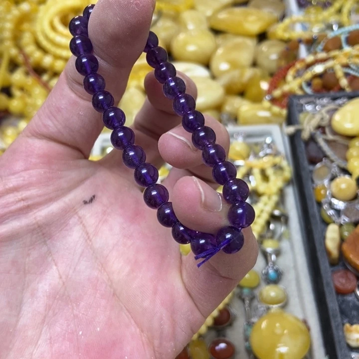珠宝半成品紫晶未镶嵌多样性发货