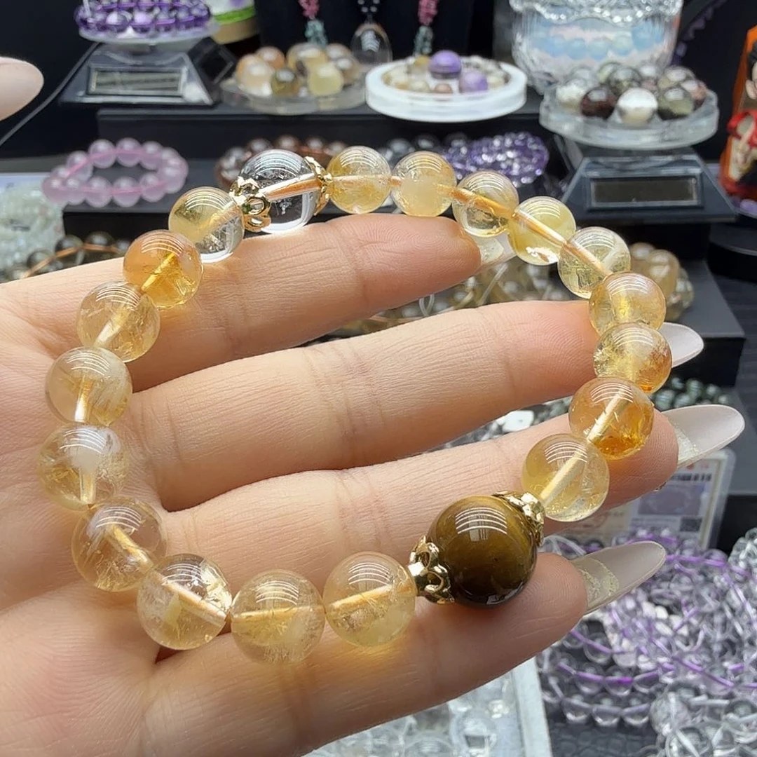 水晶手链未镶嵌黄塔晶