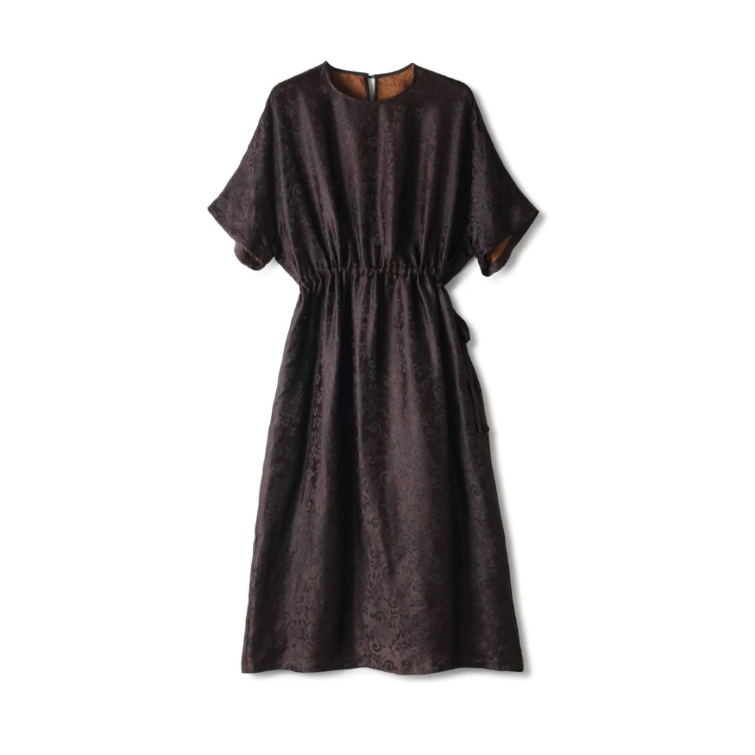 【玉洁定制】"凌香"春夏新款修身显瘦连衣裙LBW25035