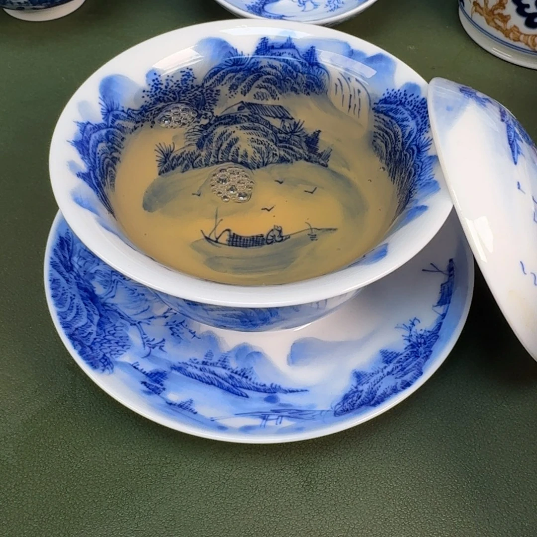 陶景德镇纯手绘茶具圆圆239