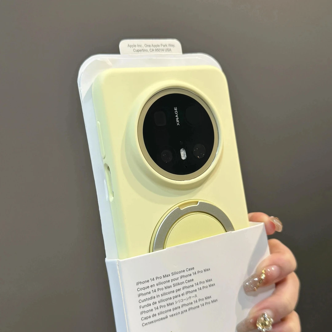 带磁吸支架适用华为mate70pro手机壳液态硅胶p70简约mate60防摔壳