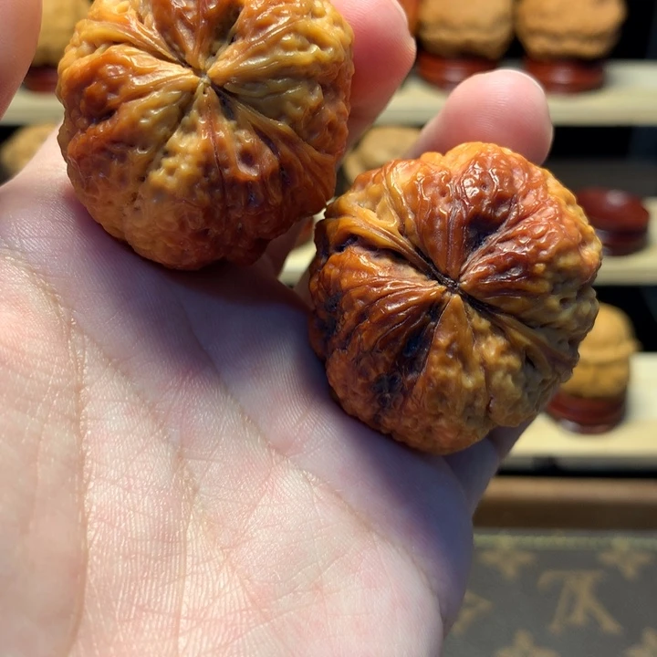 阿***哥把件文玩核桃42金蟾王