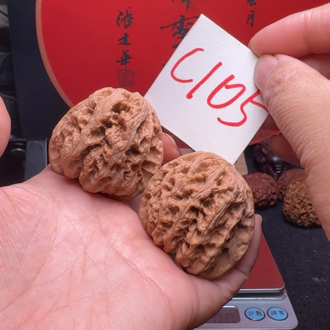 文玩核桃把件菩***水将军46