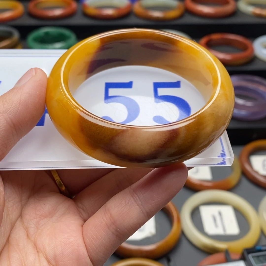 石英质玉（黄龙玉）手镯 未镶嵌