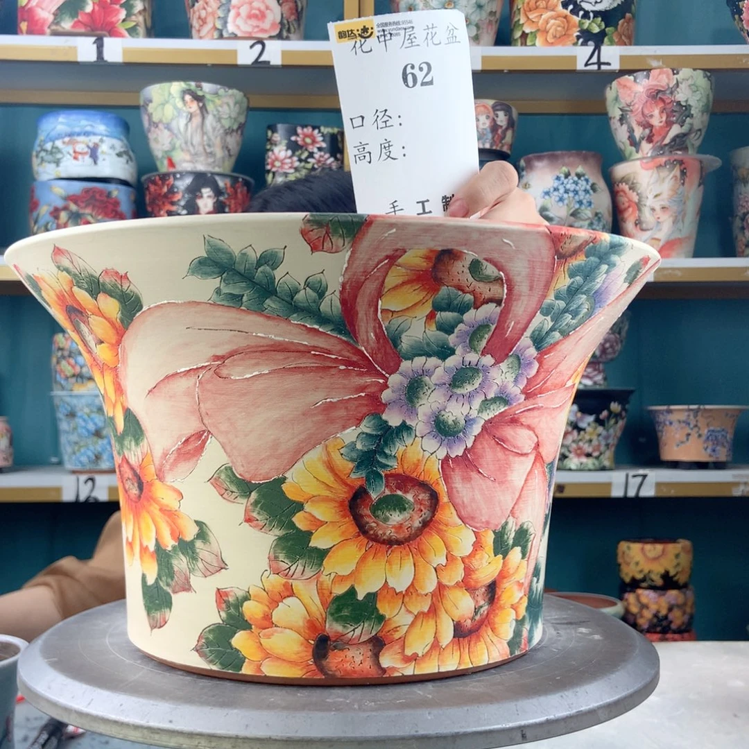 小***吖景德镇手工花盆62