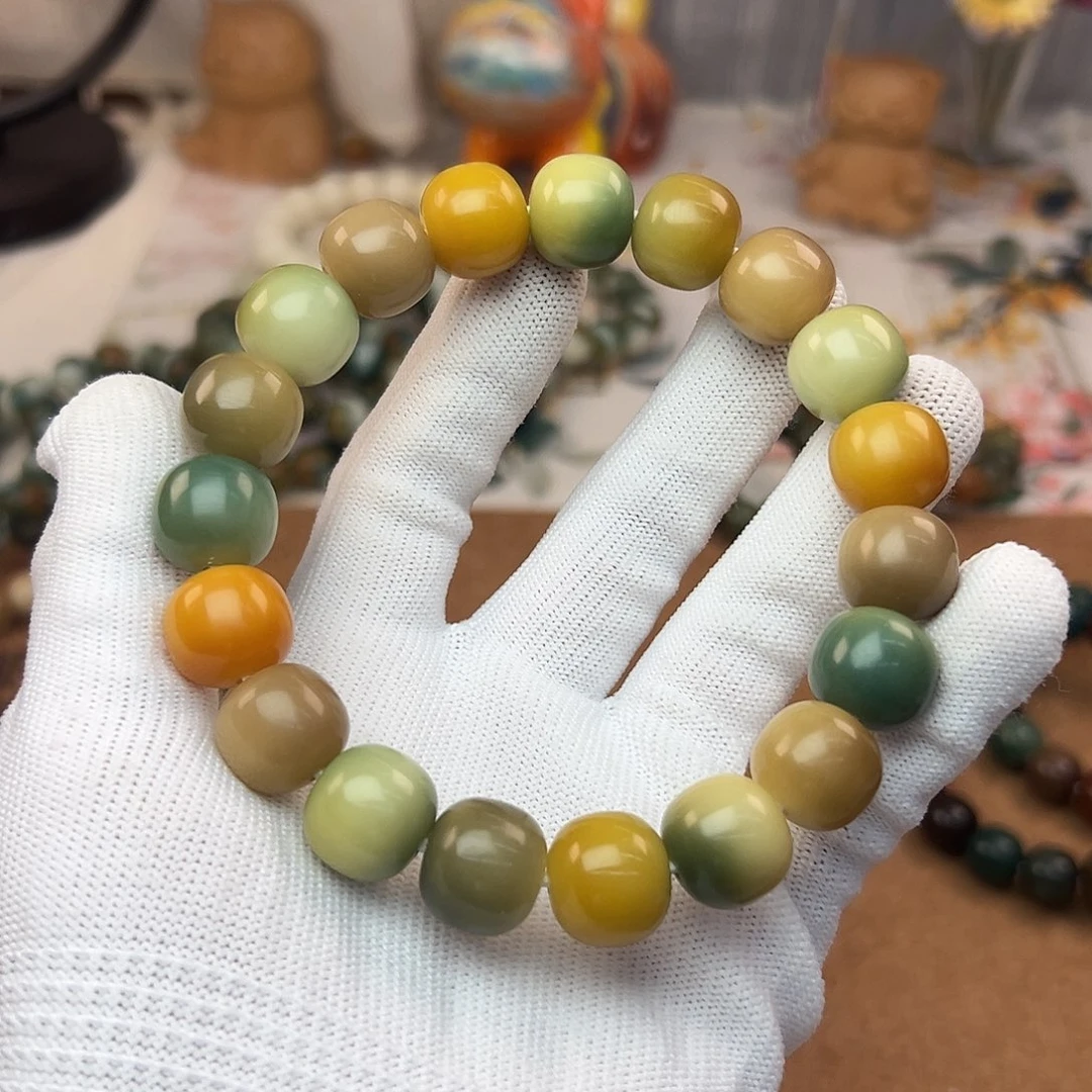 菩提根/象牙果手串15干磨油糕351