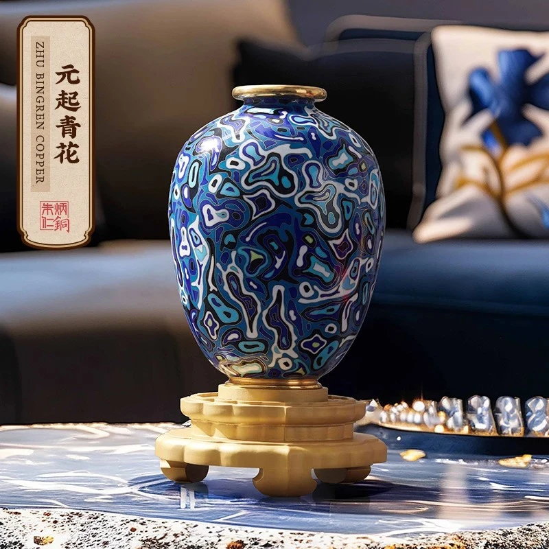 朱炳仁【元起青花摆件】仁彩十二式  高端装饰摆件