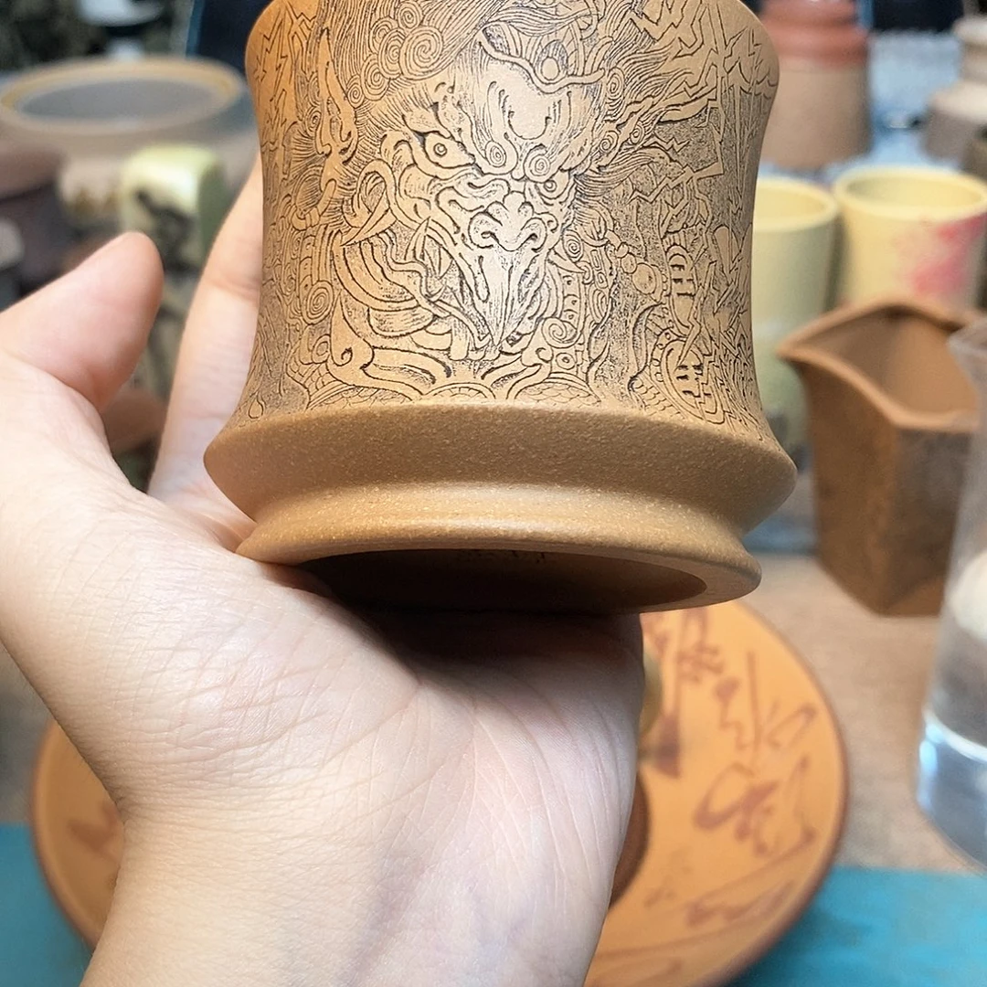 紫砂茶杯宜兴紫砂杯