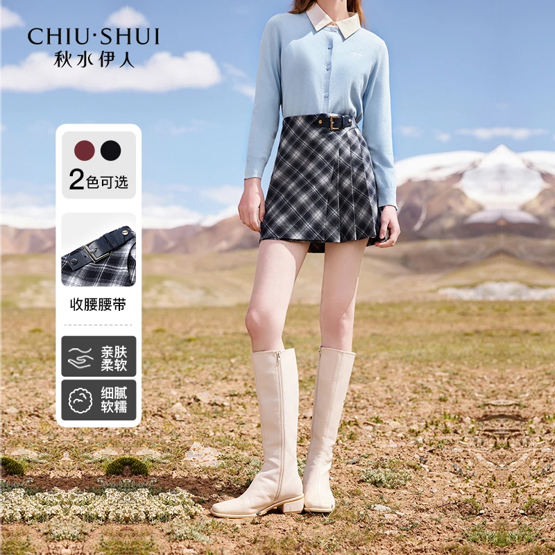 【陈大可】秋水伊人学院风格子短裙冬季新款女装休闲辣妹小个子百
