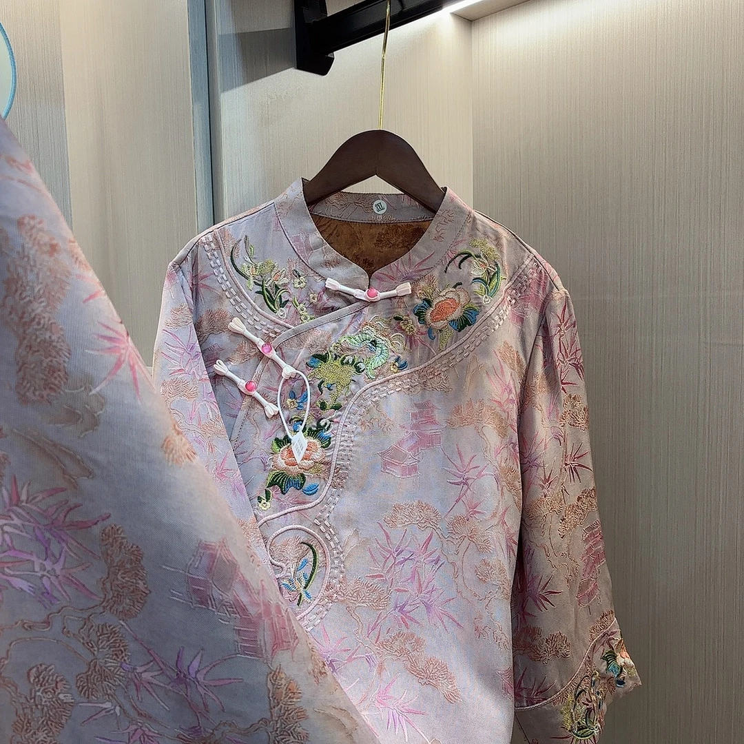 一帘幽梦-2025新中式中国风夏季复古改良旗袍显瘦连衣裙