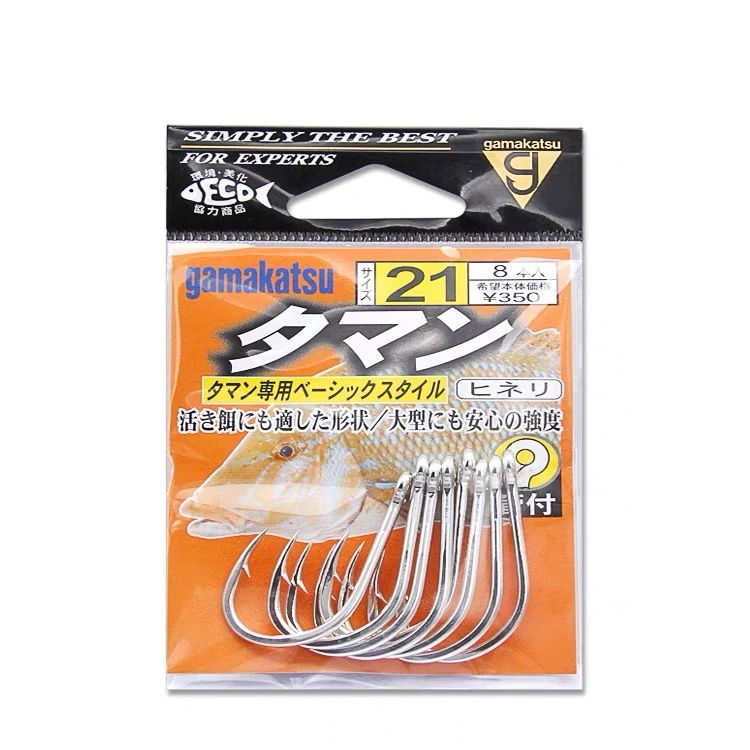 日本伽玛卡兹深海管付Gamakatsu深海钓冲绳钩石斑钩钓底放流鱼钩