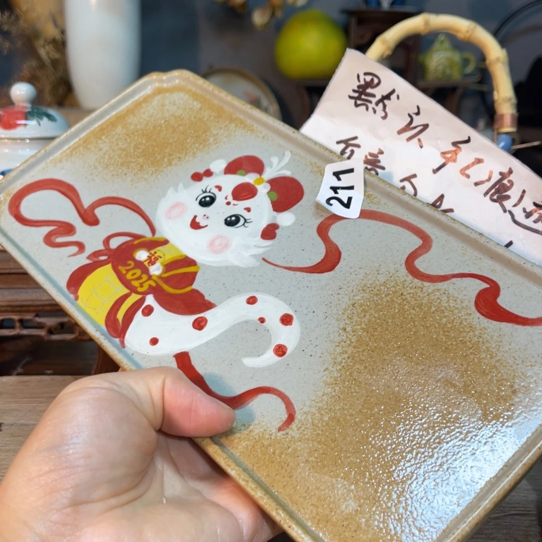 华****壶素浅陶瓷手工手绘