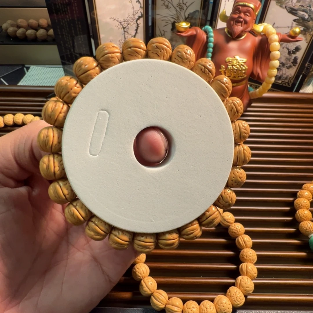 A***.龙脊菩提手串金丹桃核