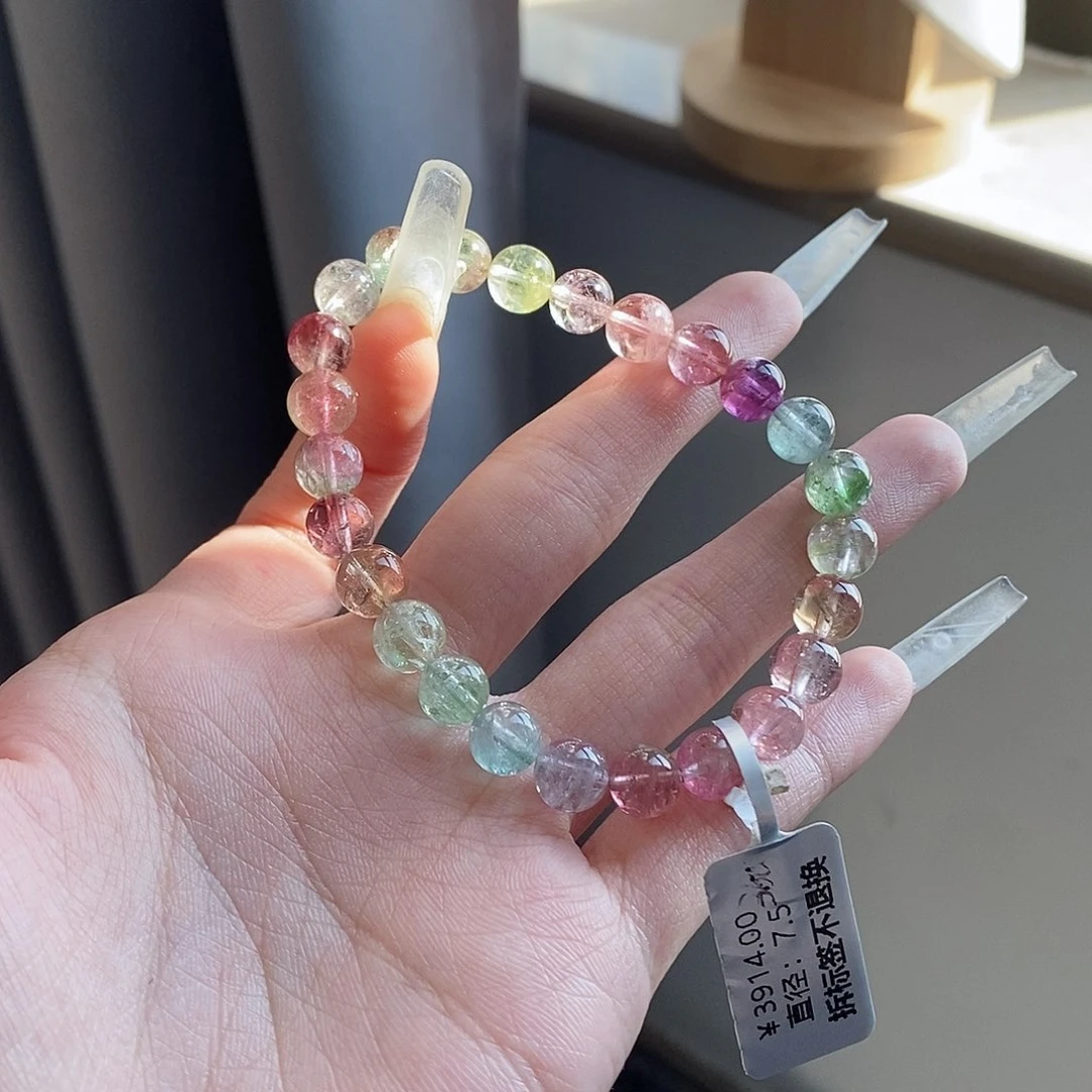 未镶嵌手链碧玺西瓜