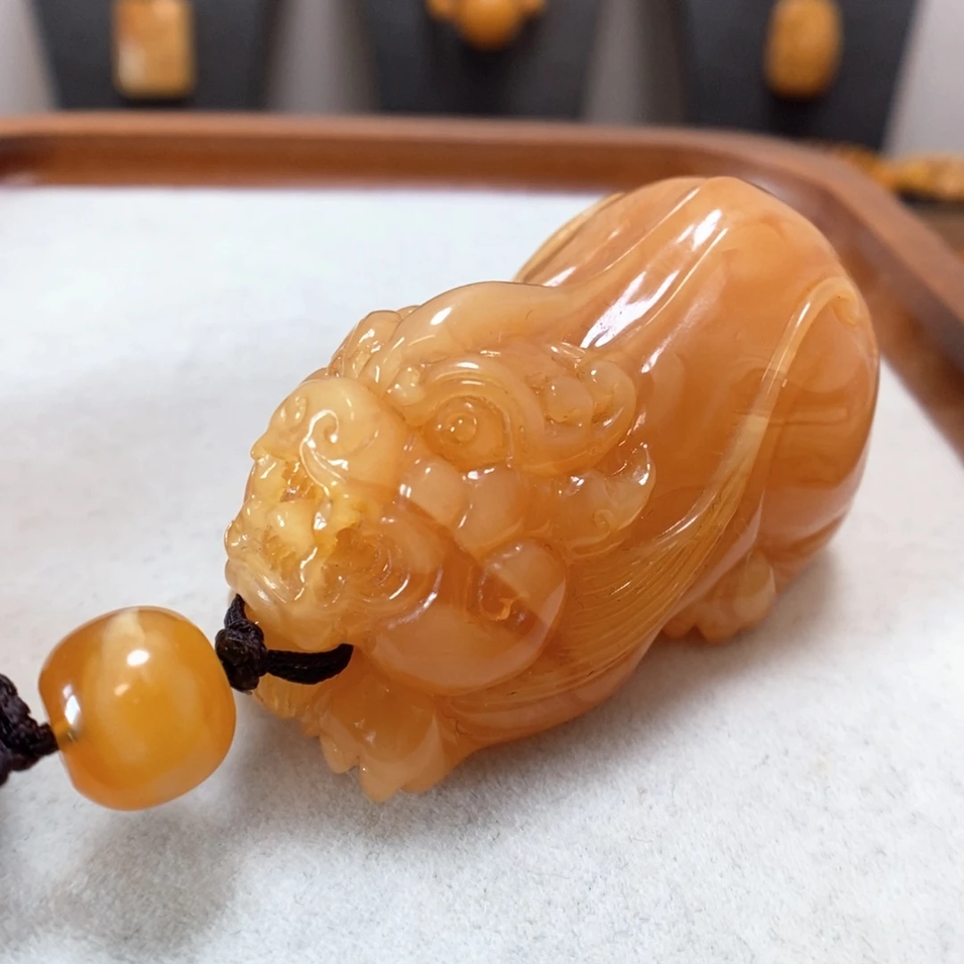 蜜蜡项链未镶嵌吊坠