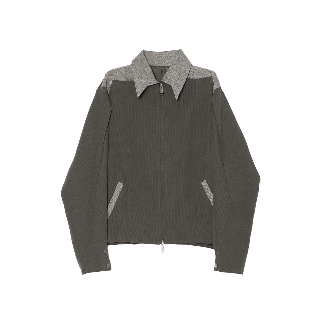 BSN1负一层【混天绫】异形榫卯领肩部撞料袖子三角分割小众夹克