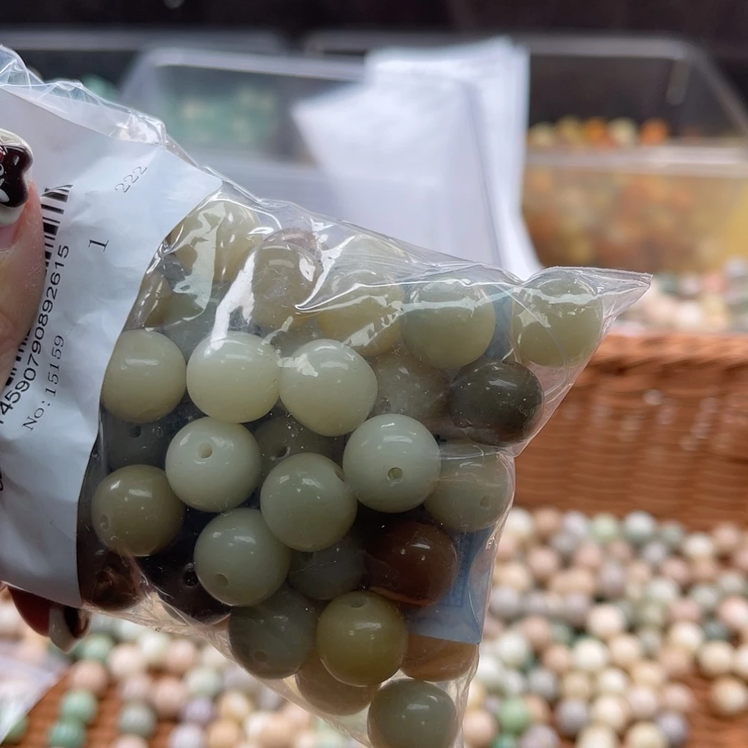 白玉菩提吊坠A/12mm/60颗