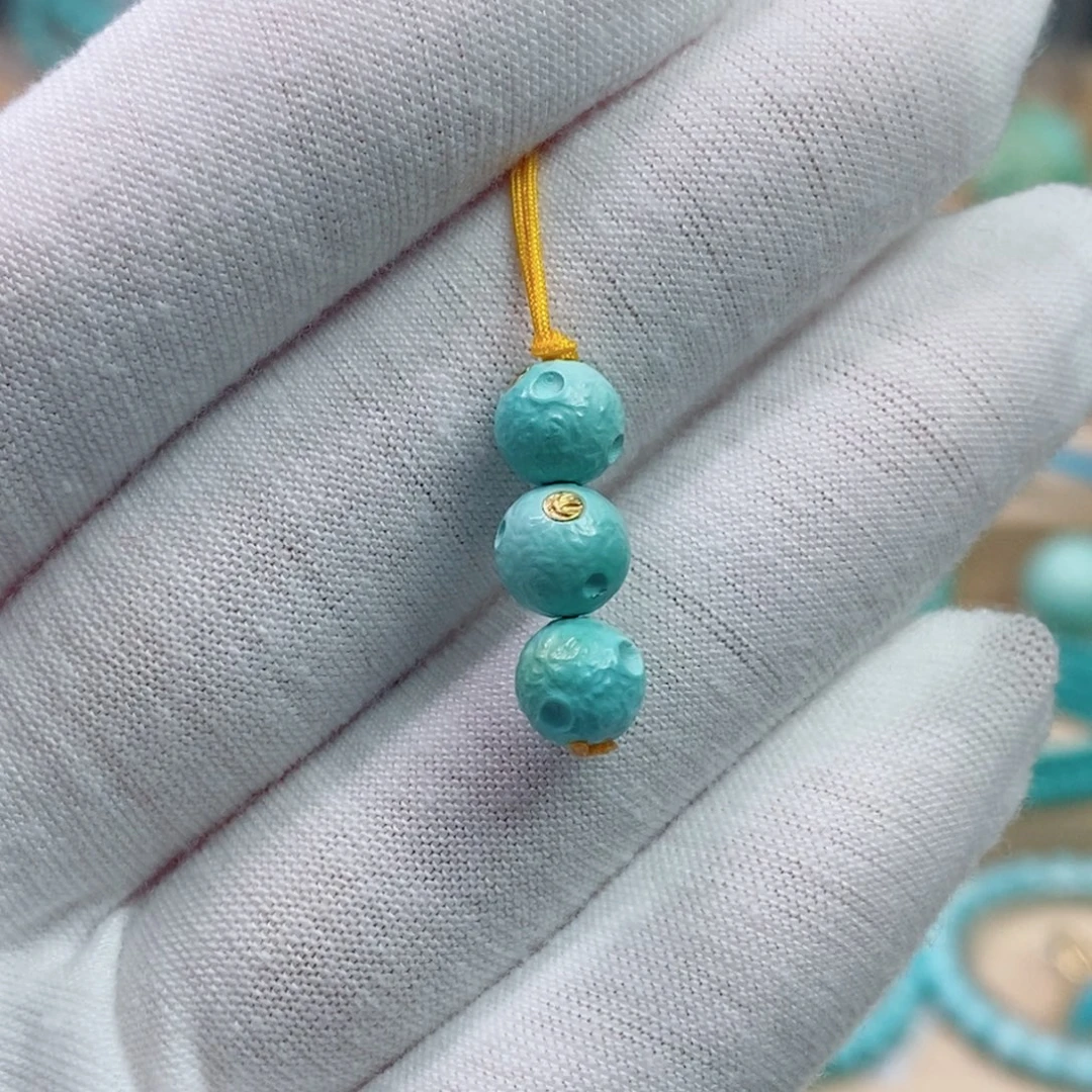 绿松石未镶嵌珠宝奇石6.9mm